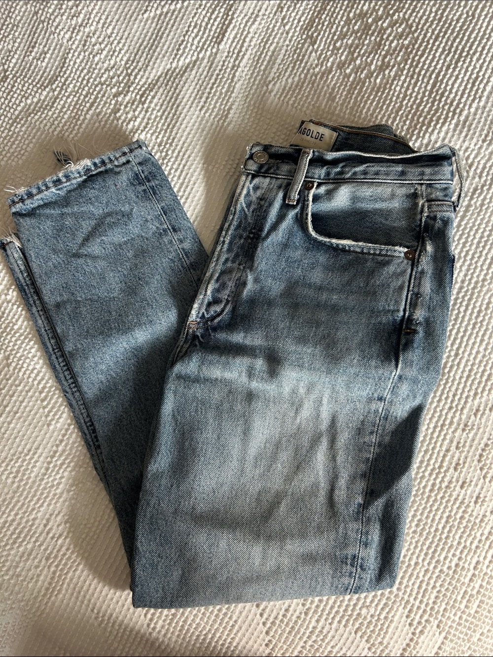 Agolde Riley Straight Leg Jeans - Picture 2 of 3